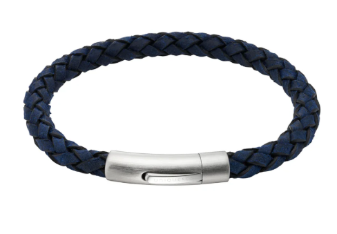 Unique & Co. Royal Blue Leather Bracelet B567RB