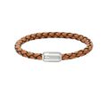 Unique & Co Men’s Waxy Tan Leather Bracelet - B570WT