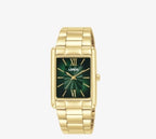 Lorus RH836CX9 Green Gold Tone ‘Rectangular Chic’ Ladies Watch