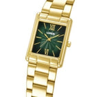 Lorus RH836CX9 Green Gold Tone ‘Rectangular Chic’ Ladies Watch