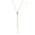Ania Haie Tide Echo Gold Twisted Rope Lariat Necklace