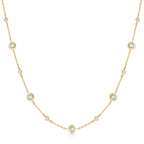 Ania Haie Ripple Joy Gold Mint Green Station Necklace