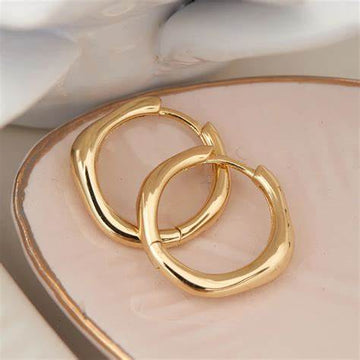Ania Haie Zoom Gold Wave Hoop Earrings