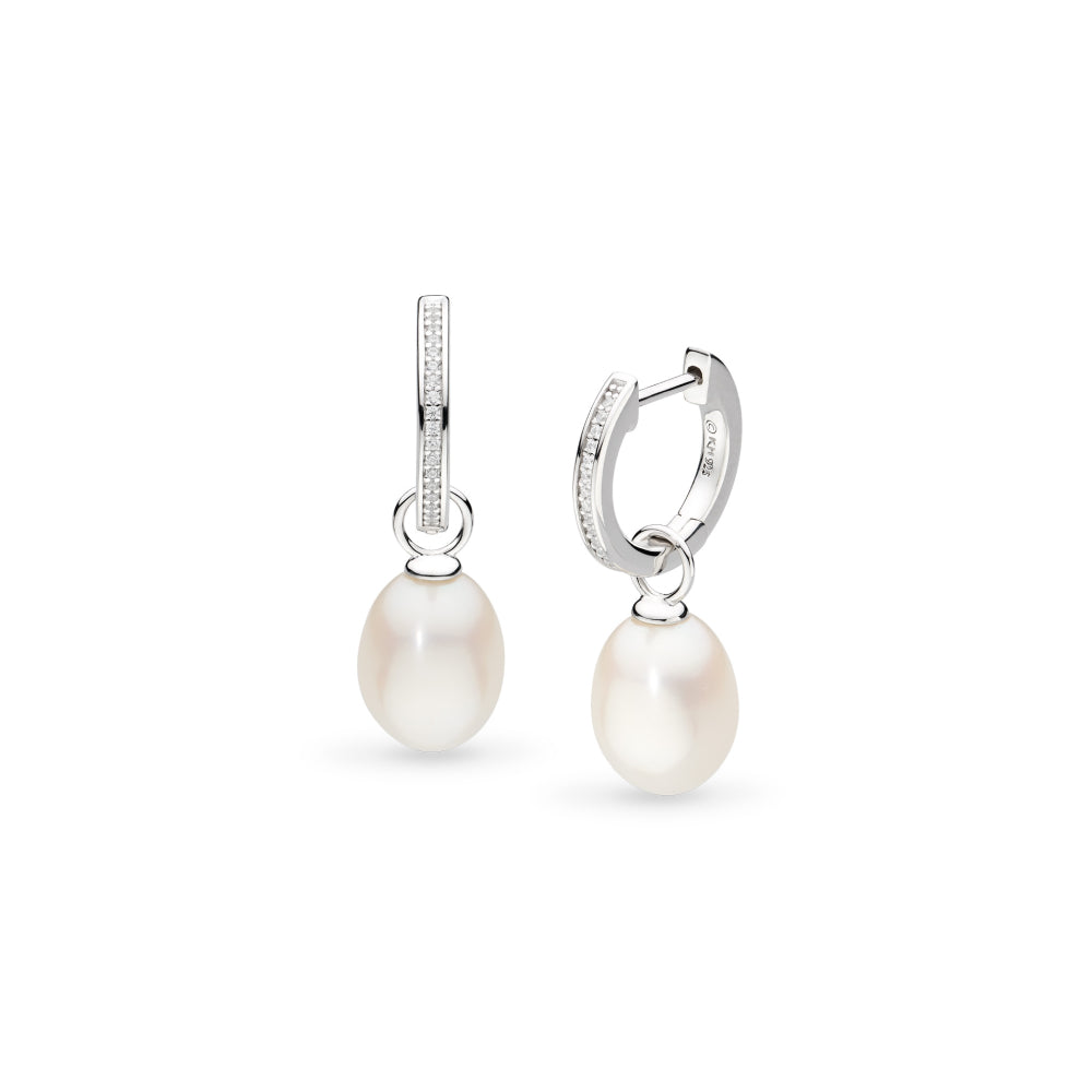 Kit Heath - Revival Classic Pearl Glitz Hoop Earrings