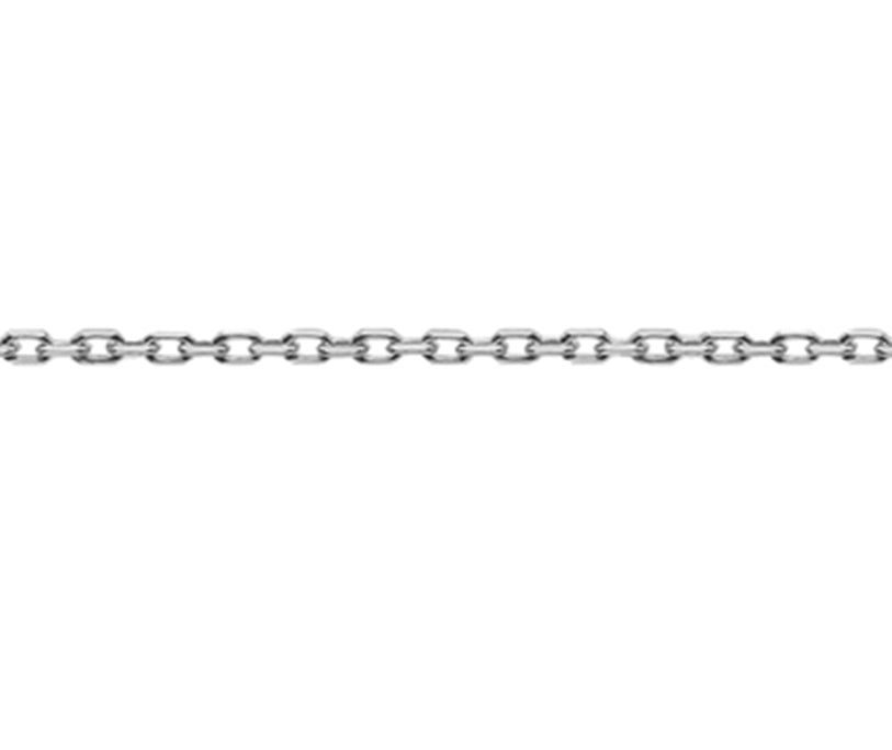 Sterling Silver 30 Angle Filed Trace Chain