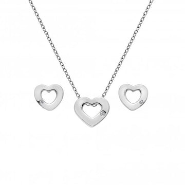 Hot Diamonds Amulets Heart Set SS136