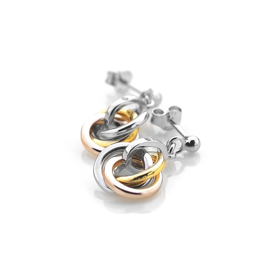 Hot Diamonds Calm Earrings - Rose and Yellow Gold Accents