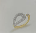 Ania Haie R077-01g Gold Pave adjustable knot ring