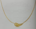 Ania Haie N078-06g Gold Curved Teardrop Necklace