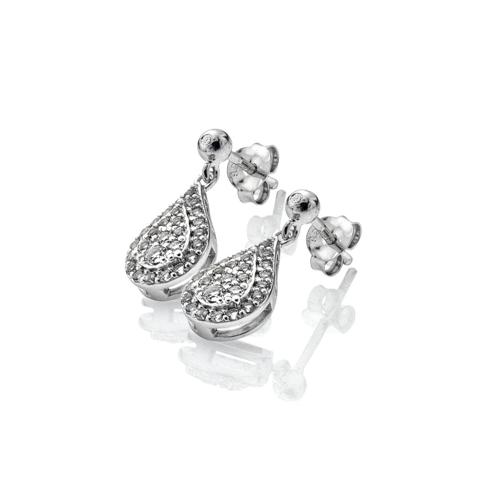 Hot Diamonds - Glimmer White Topaz Earrings