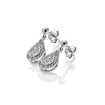 Hot Diamonds Glimmer White Topaz Earrings
