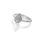 Hot Diamonds -  Glimmer White Topaz Ring