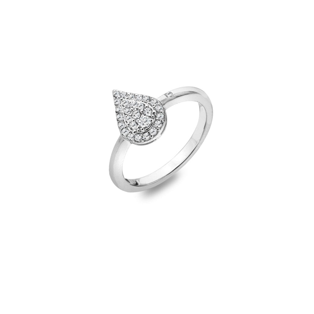 Hot Diamonds -  Glimmer White Topaz Ring