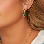 Hot Diamonds -  Revive Malachite Square Earrings