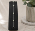 Sterling Silver Jade Station Bracelet