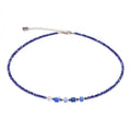 Coeur De Lion Elegance Crystals Necklace Dark Blue