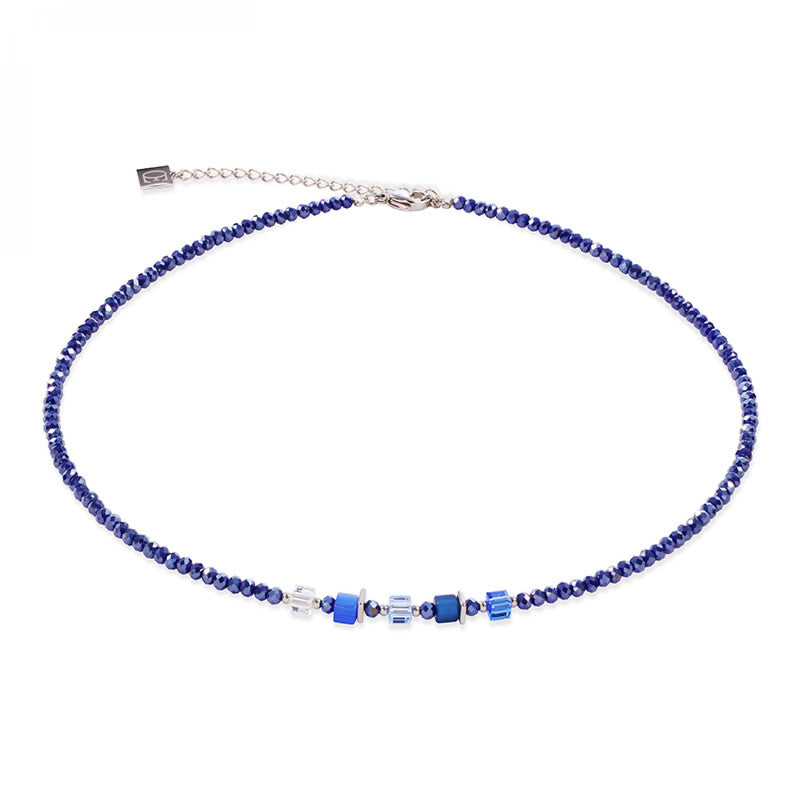 Coeur De Lion Elegance Crystals Necklace Dark Blue