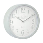London Clock Company Round Grey Quartz Battery Wall Clock with Arabic Numbers 24295