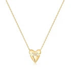 Ania Haie Gold Heart Kiss Pavé Necklace