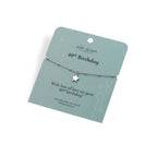Hot Diamonds Silver Whisper "40th Birthday" 925 Sterling Silver Bracelet