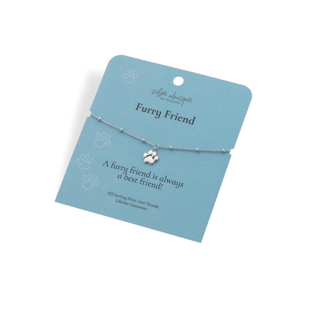 Hot Diamonds Silver Whisper "Furry Friend" 925 Sterling Silver Bracelet