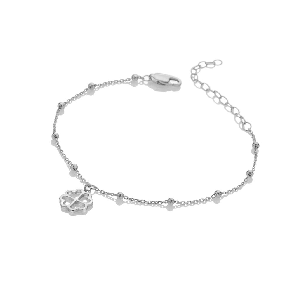 Hot Diamonds Silver Whisper "Good Luck" 925 Sterling Silver Bracelet