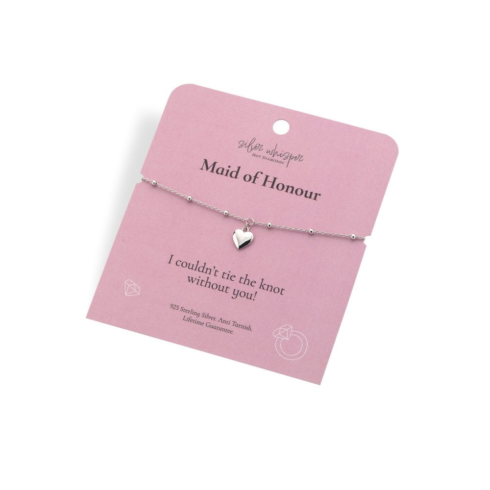 Hot Diamonds Silver Whisper "Maid of Honour" 925 Sterling Silver Bracelet