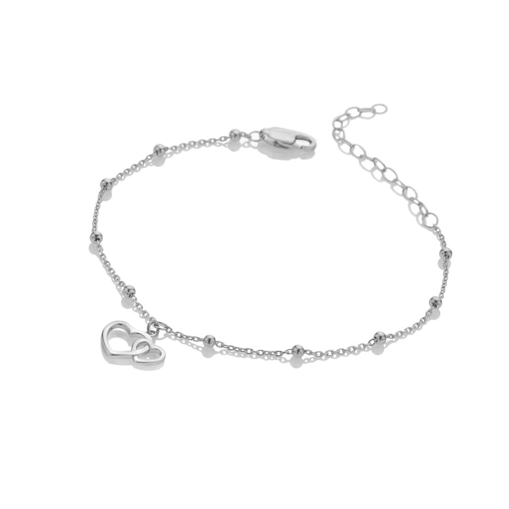 Hot Diamonds Silver Whisper "Mother and Daughter" 925 Sterling Silver Bracelet