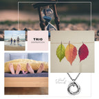 Hot Diamonds - Trio Teardrop Pendant (Rose and Gold Plate Accents)