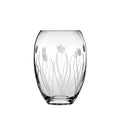 ROYAL SCOT CRYSTAL Wild Tulip Medium Barrel Crystal Vase - 180mm (Gift Boxed)