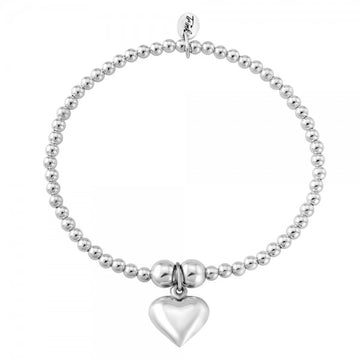 trink silver heart Charm bracelet
