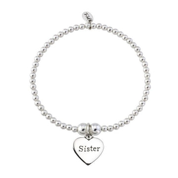 trink silver bead sister bracelet