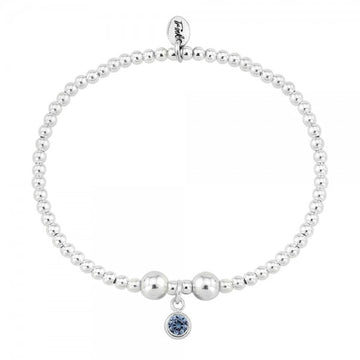 trink silver Birthstone Bracelet - September (Sapphire)
