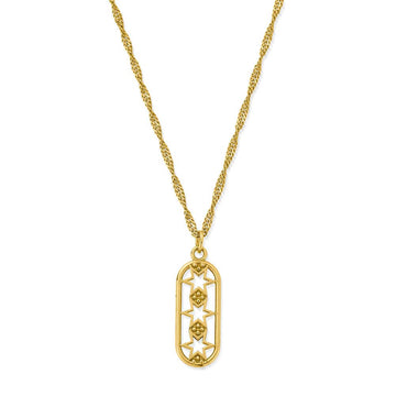 chlobo gold plated stars align necklace