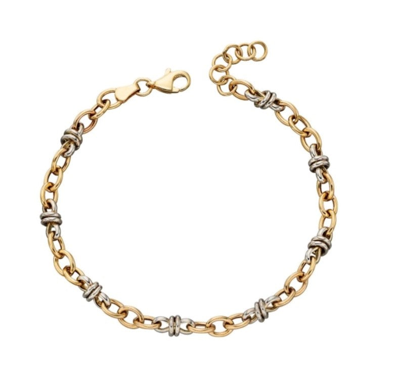 gecko multi coloured gold bracelet
