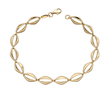gecko open link gold bracelet