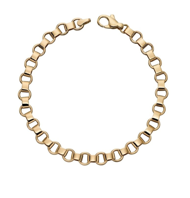 gecko Circle link gold bracelet