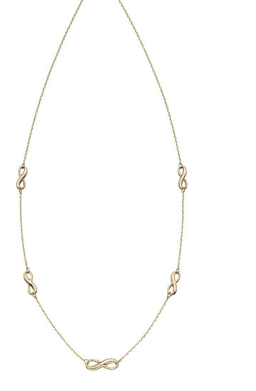9ct yellow gold Infinity Necklace