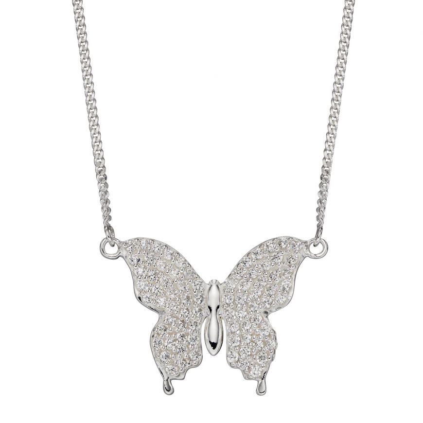 Butterfly CZ Necklace