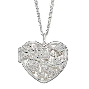 silver Ornate Heart Locket