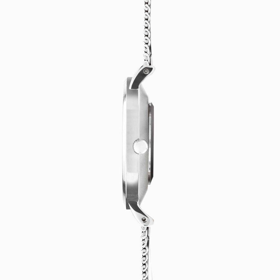 Sekonda Celeste Ladies Watch | Silver Case & Stainless Steel Mesh Bracelet with Grey Dial