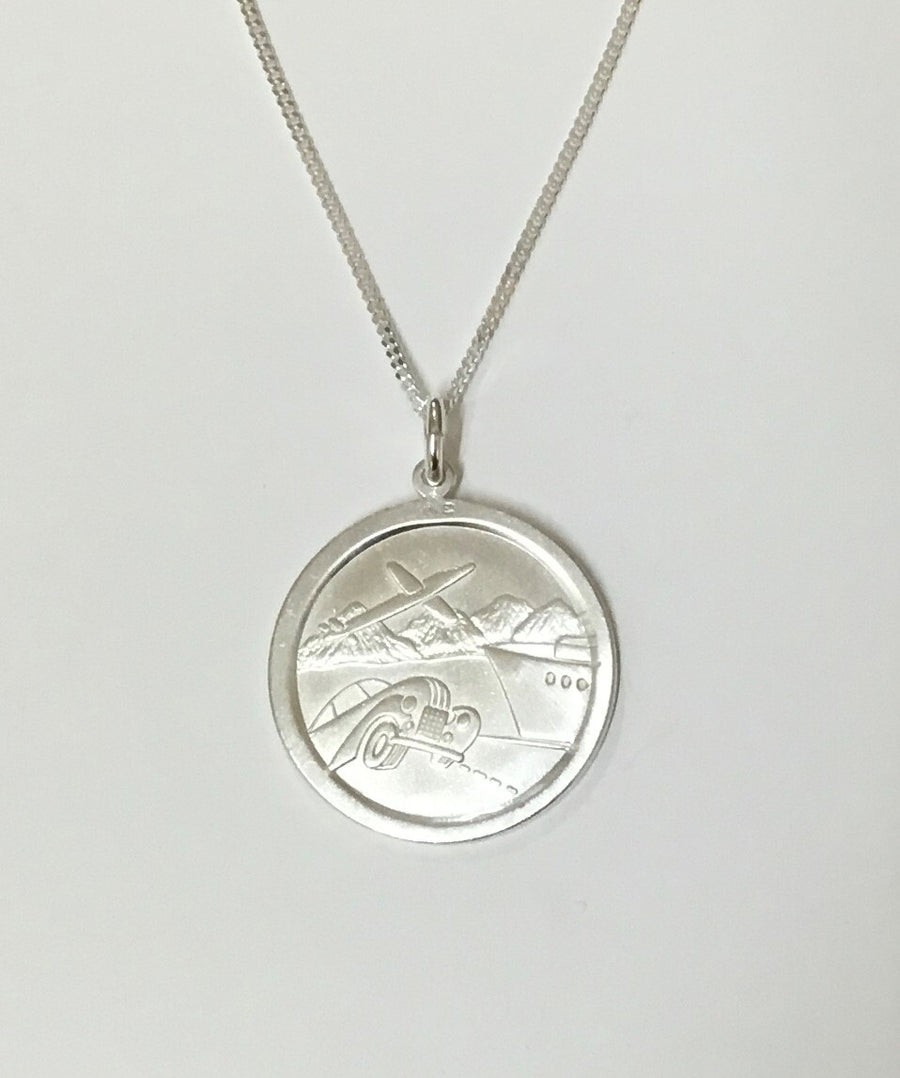 Silver St Christopher & Chain