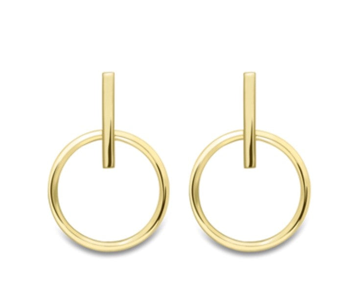 9ct. Yellow gold stud earrings