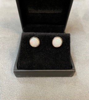 Sterling Silver opal earrings