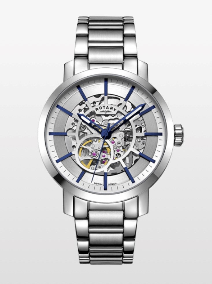 ROTARY GREENWICH SKELETON AUTOMATIC GENTS WATCH