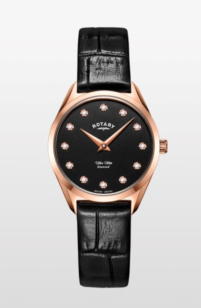 Rotary - Ultra Slim Diamond Set Ladies Watch