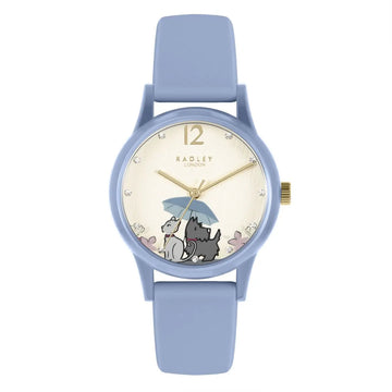 ladies radley blue silicone strap watch