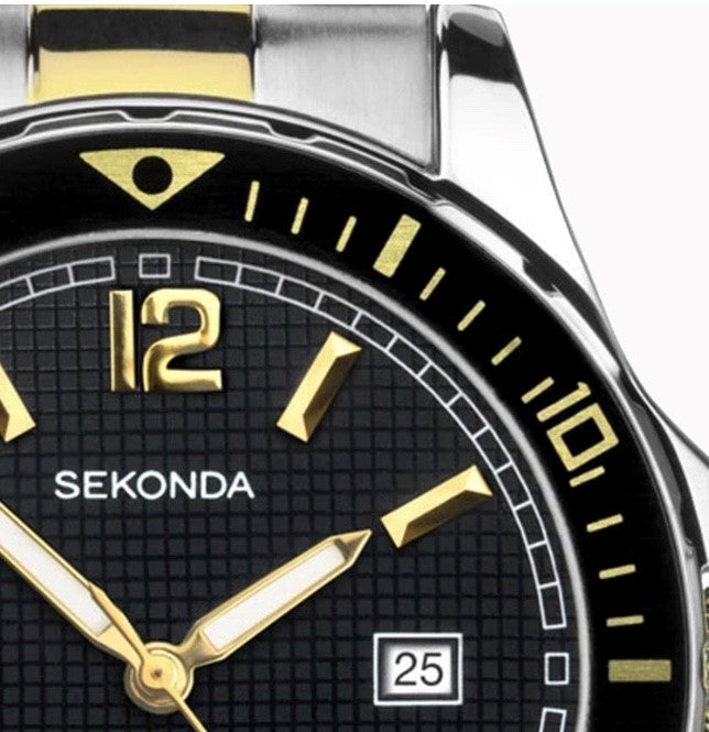 Sekonda Men's Watch with Stainless Steel Bracelet with Black Dial