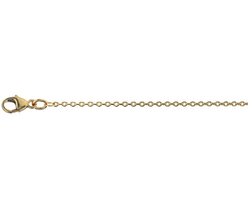 9ct yellow gold close tight filed trace chain