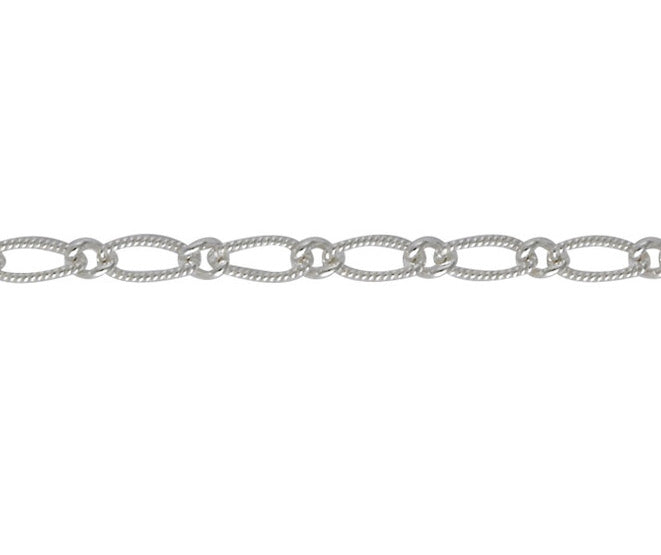 silver figaro twisted wire bracelet